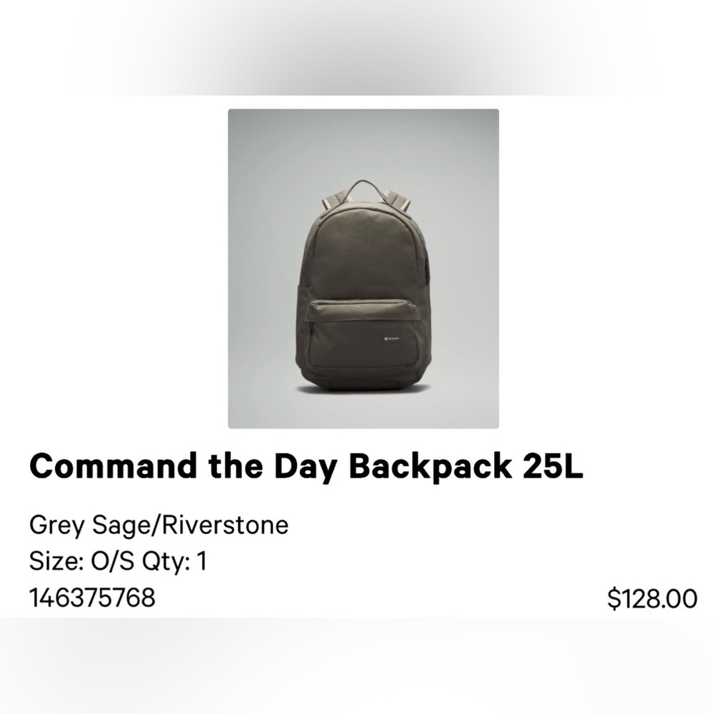 lululemon athletica Olive Backpack